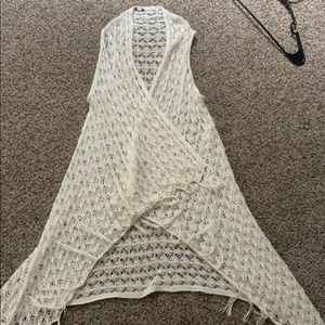 Cream lace cardigan